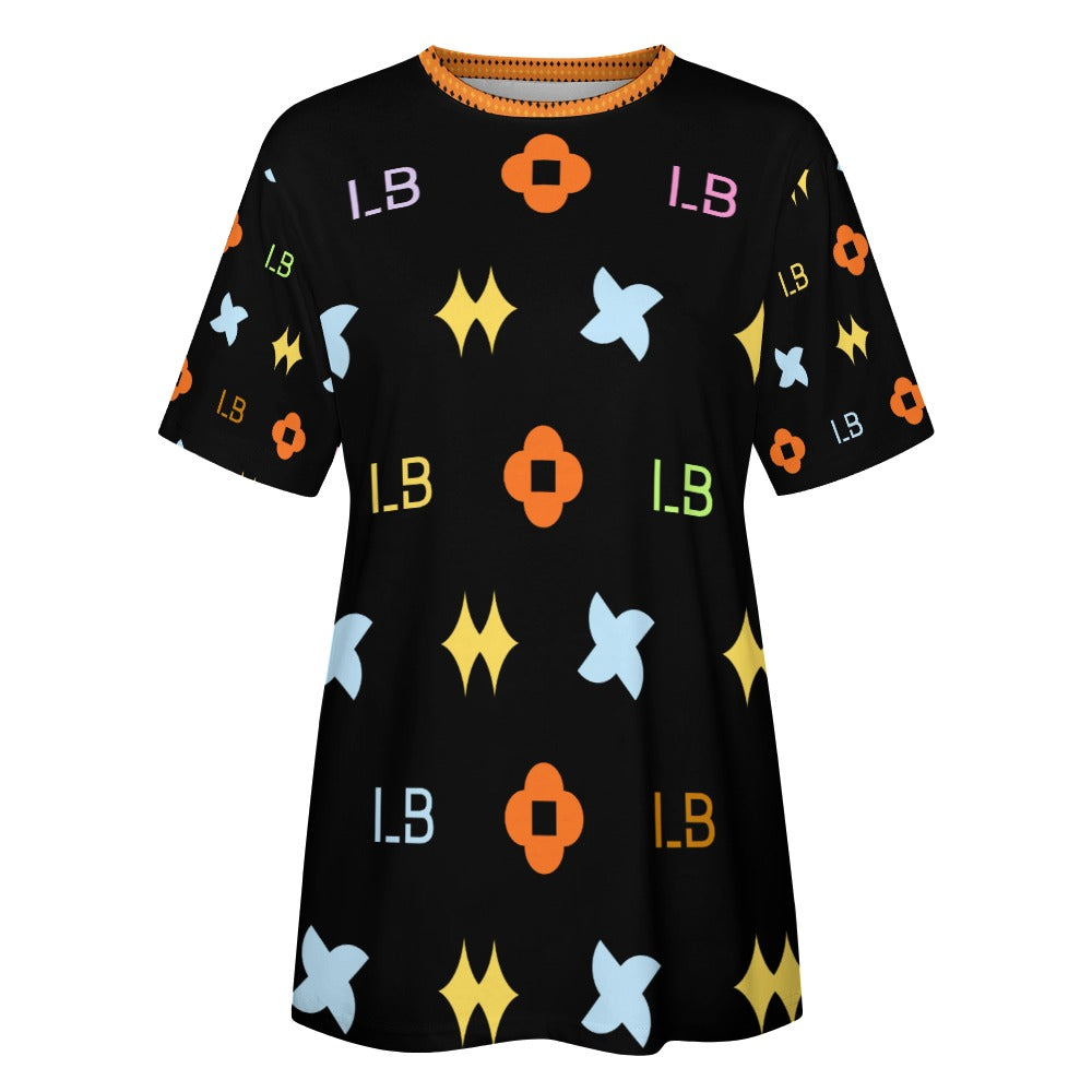 LauBelle - Women's 100% Cotton T-Shirt - Black and colors - LauBelle Brand