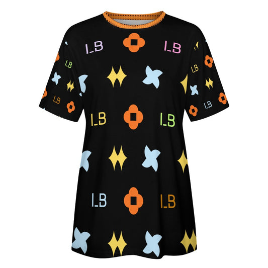 LauBelle - Women's 100% Cotton T-Shirt - Black and colors - LauBelle Brand