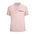 Pink polo shirt with colorful "LB" patterns on sleeves and collar, "Lazbelle" logo on chest.