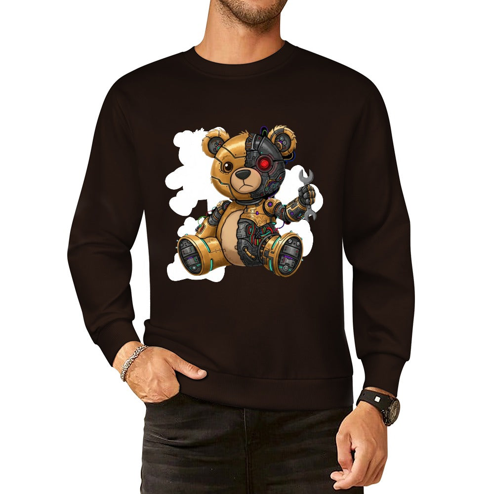 LauBelle Pure Cotton Front-Graphic Pullover Sweatshirt