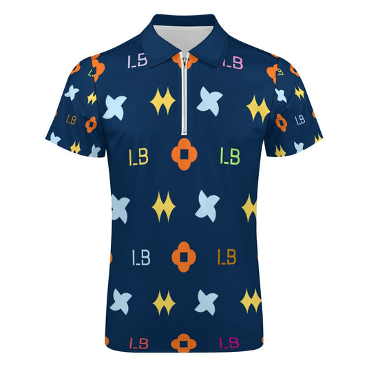 LauBelle - Short sleeve polo shirt - Darkk Bleu - LauBelle Brand