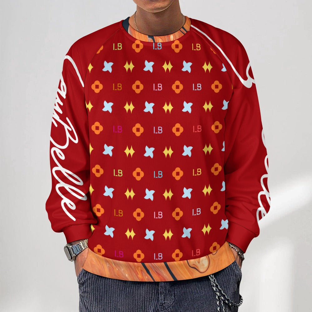 LauBelle Mens Classic Air-Layer Crewneck Sweatshirt