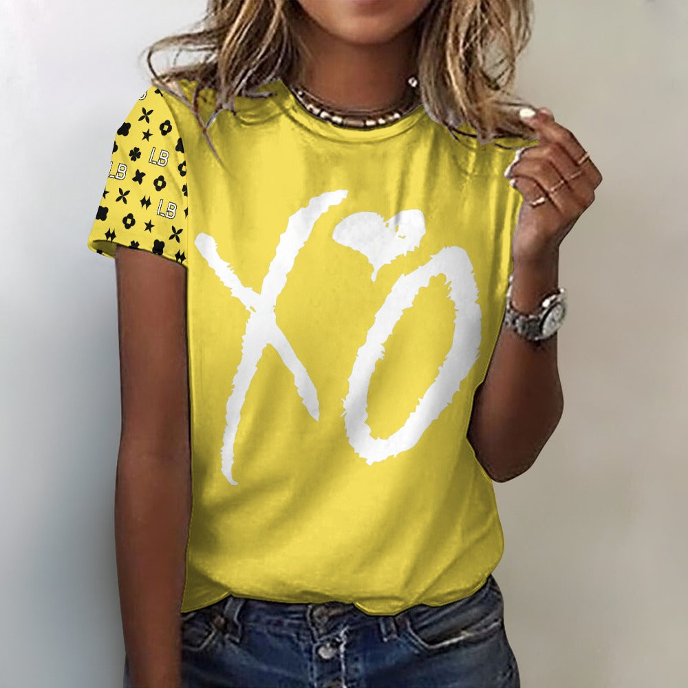 LauBelle - Women's 100% Cotton T-Shirt Yelloww - LauBelle Brand