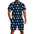 LauBelle - Men's one piece jumpsuit Short sleeved jumpsuit - Darkk Blue - LauBelle Brand