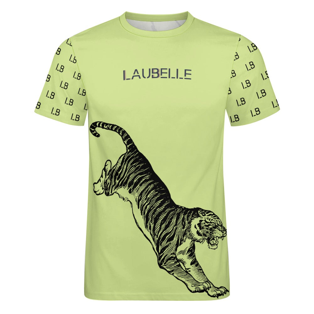 LauBelle - Men's Graphic Tiger Tee – Pure Cotton Graphic T-Shirt