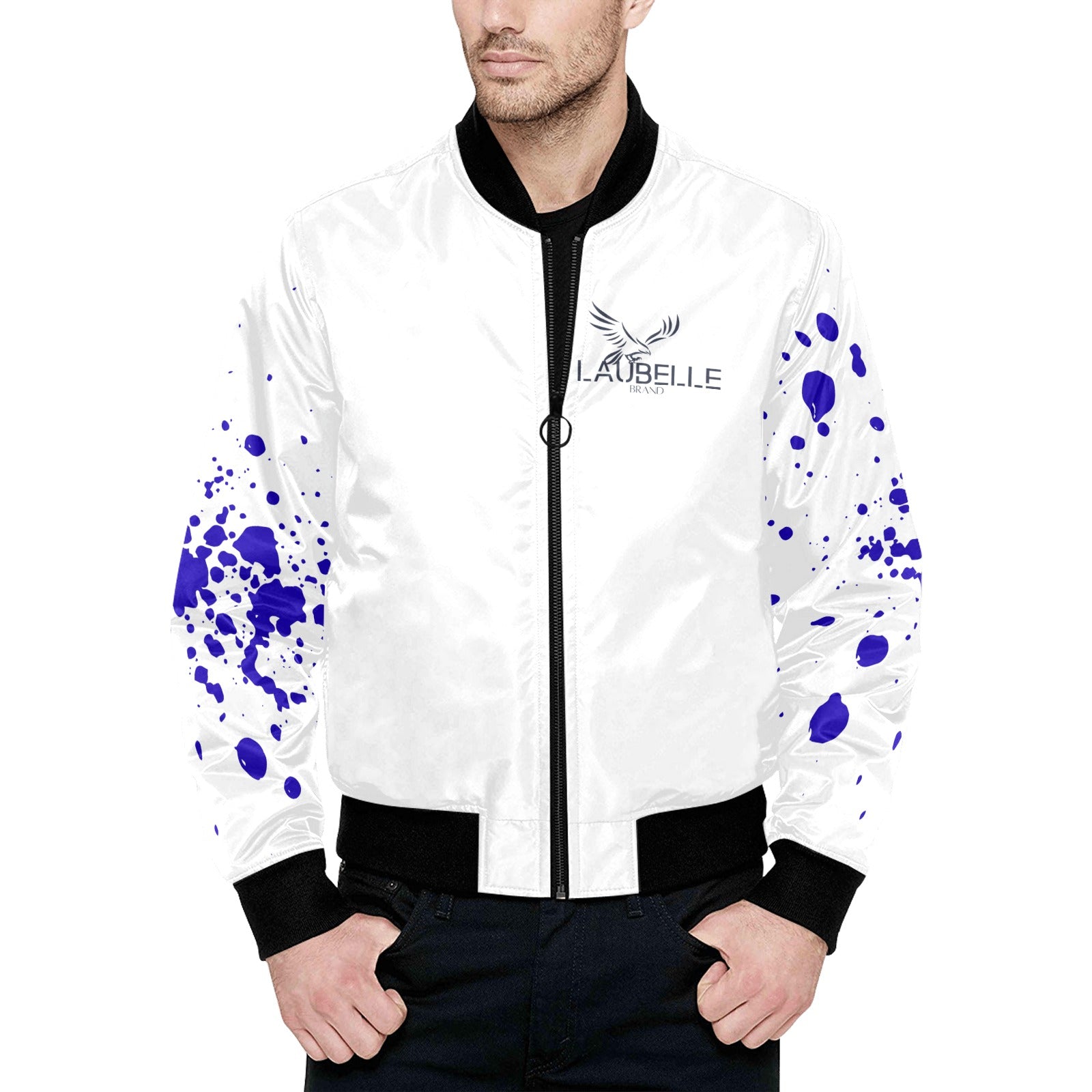 LauBelle Mens Insulated Quilted Padded Bomber Jacket