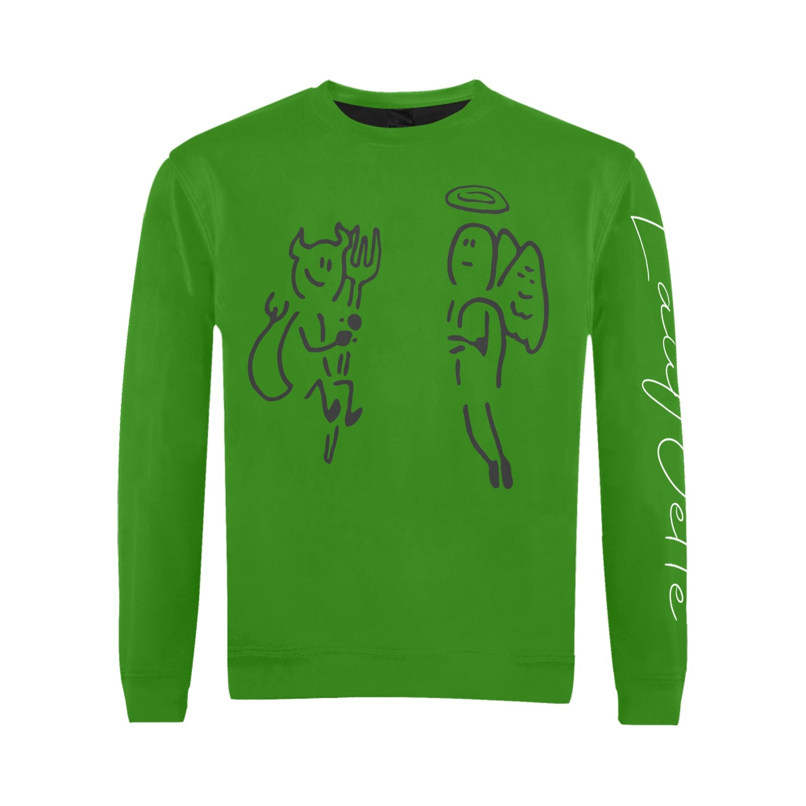 LauBelle Mens Graphic Print Crewneck Sweatshirt