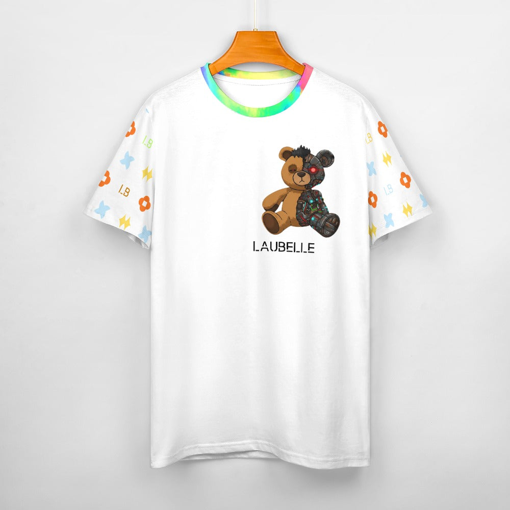 LauBelle - Men's Cotton T-shirt -White - LauBelle Brand