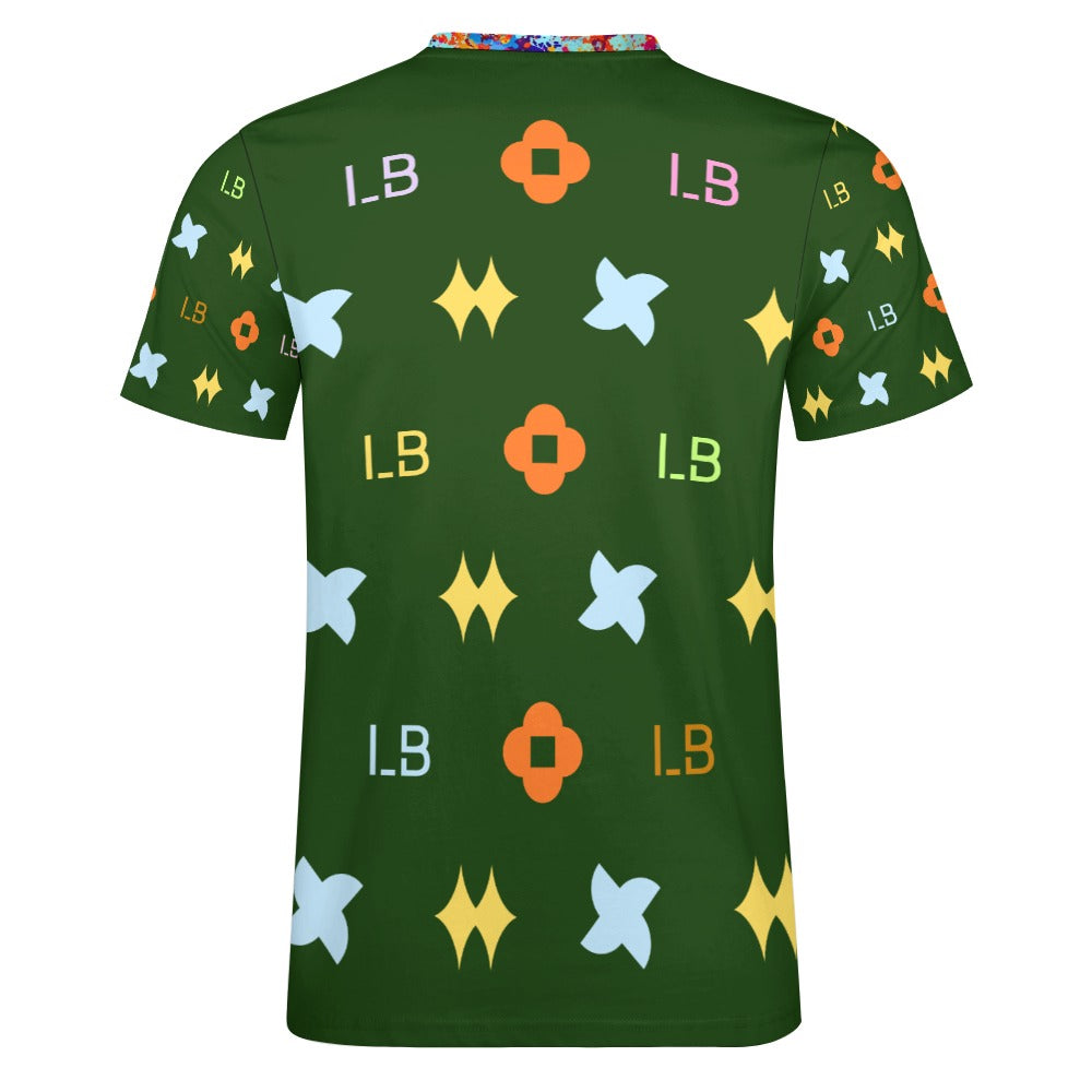 LauBelle - Men's Cotton T-shirt - Dark Green - LauBelle Brand