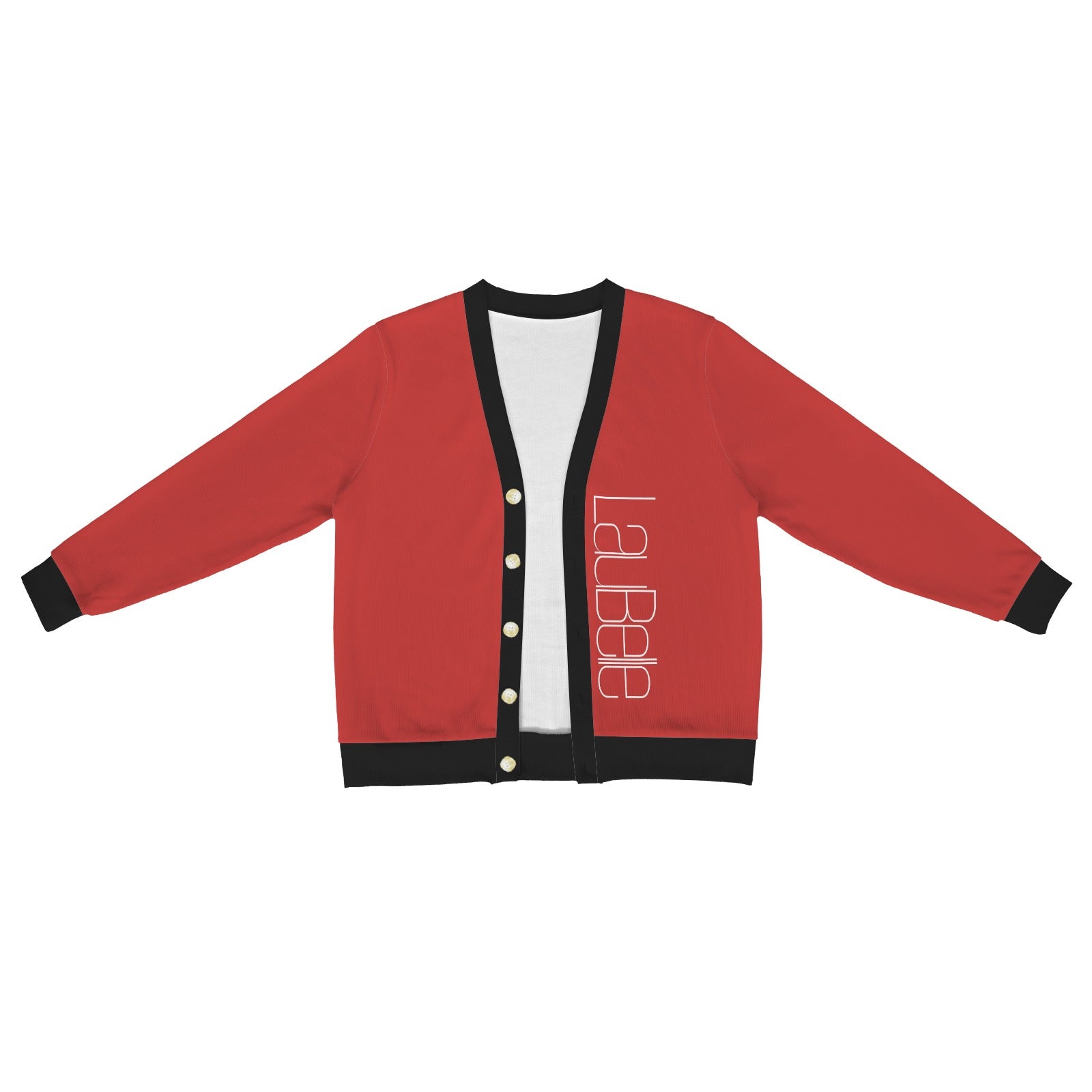 LauBelle Mens Tailored V-Neck Button-Up Cardigan