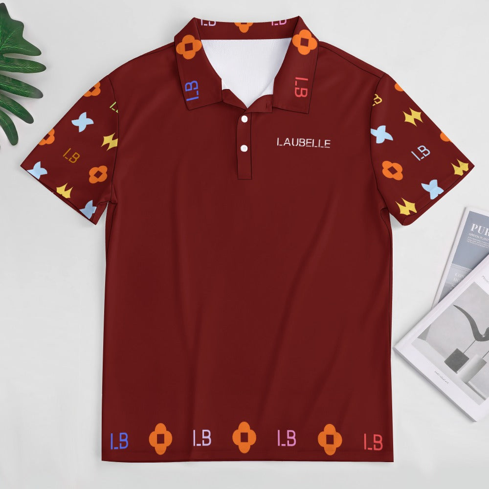 LauBelle - European Sode POLO Straight Shirt - Reddd - LauBelle Brand