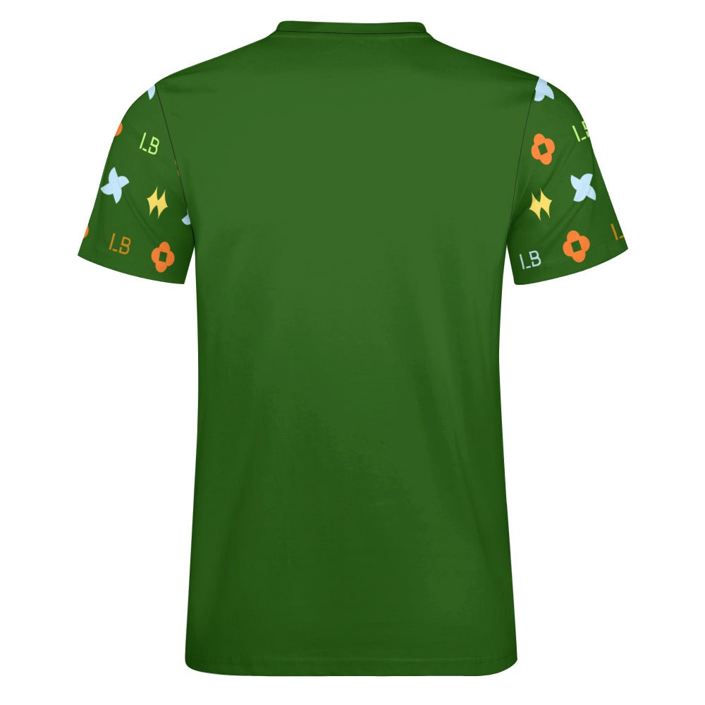 LauBelle - Men's Signature Script Tee – Pure Cotton Graphic T-Shirt