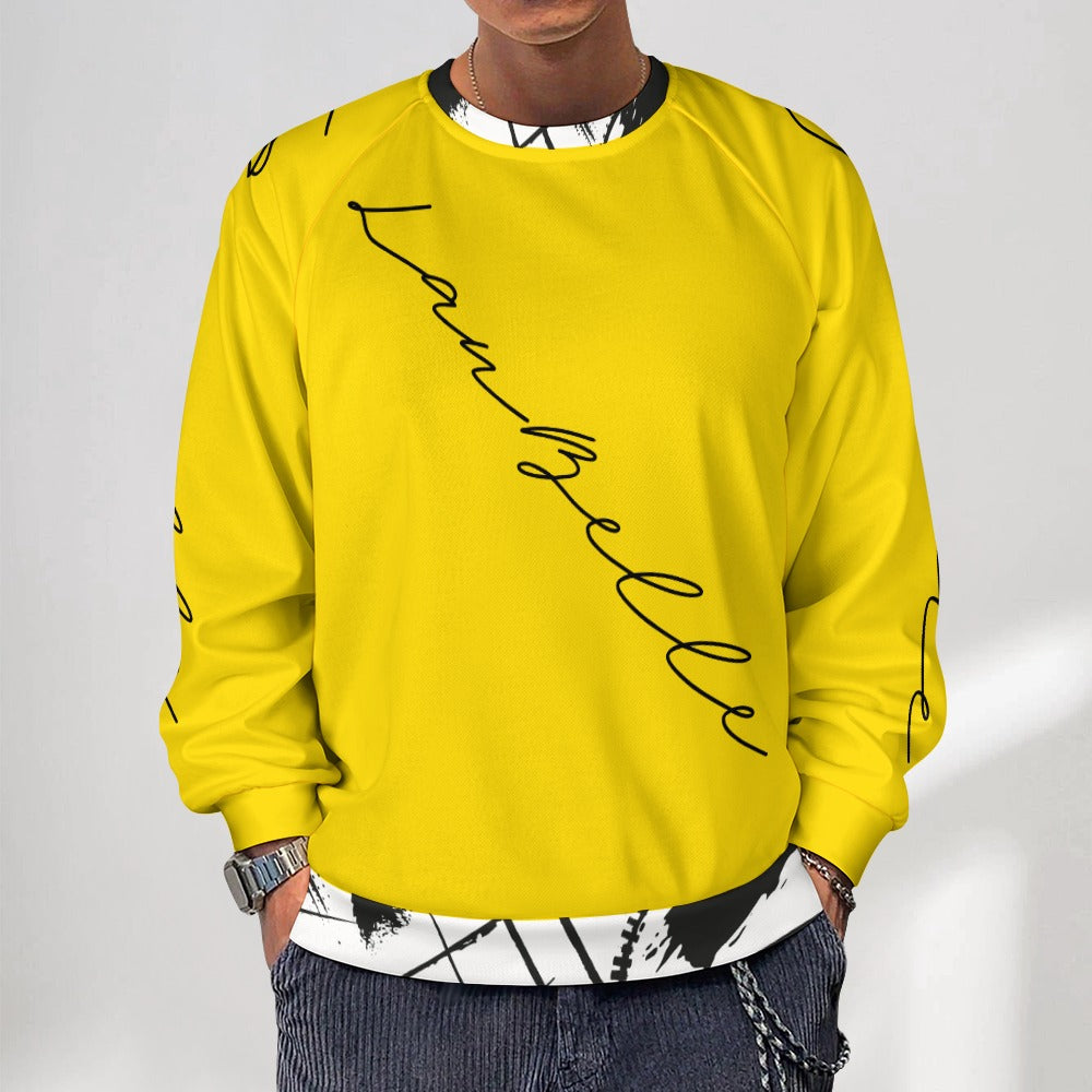 LauBelle Mens Classic Air-Layer Crewneck Sweatshirt