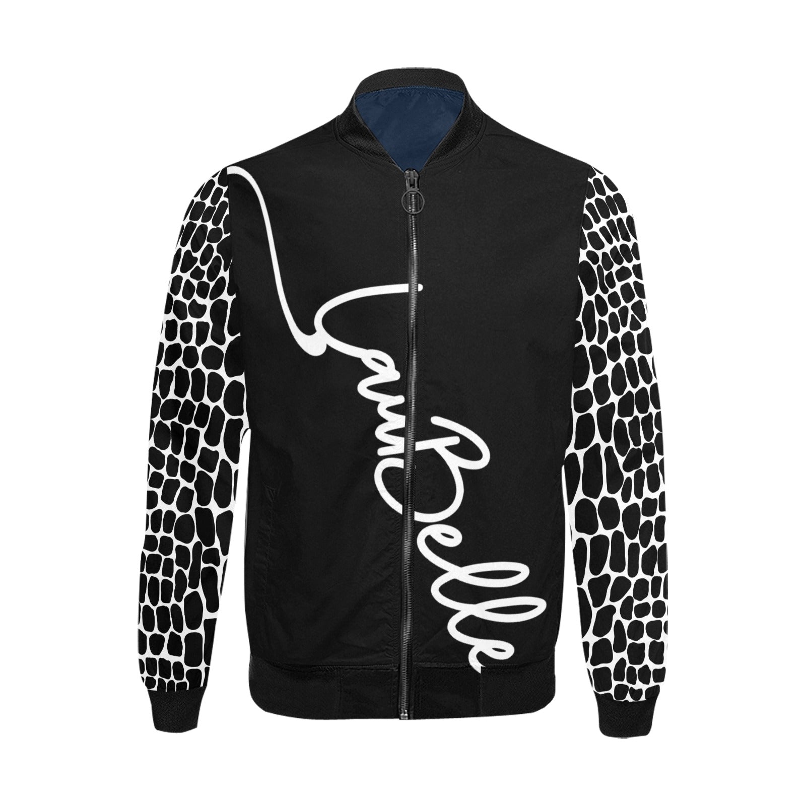LauBelle Mens Heavyweight Zip-Up Bomber Jacket