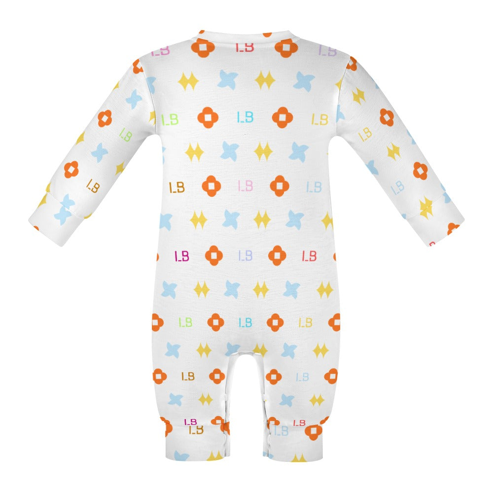 LauBelle Baby Soft Combed Cotton Long-Sleeve Bodysuit