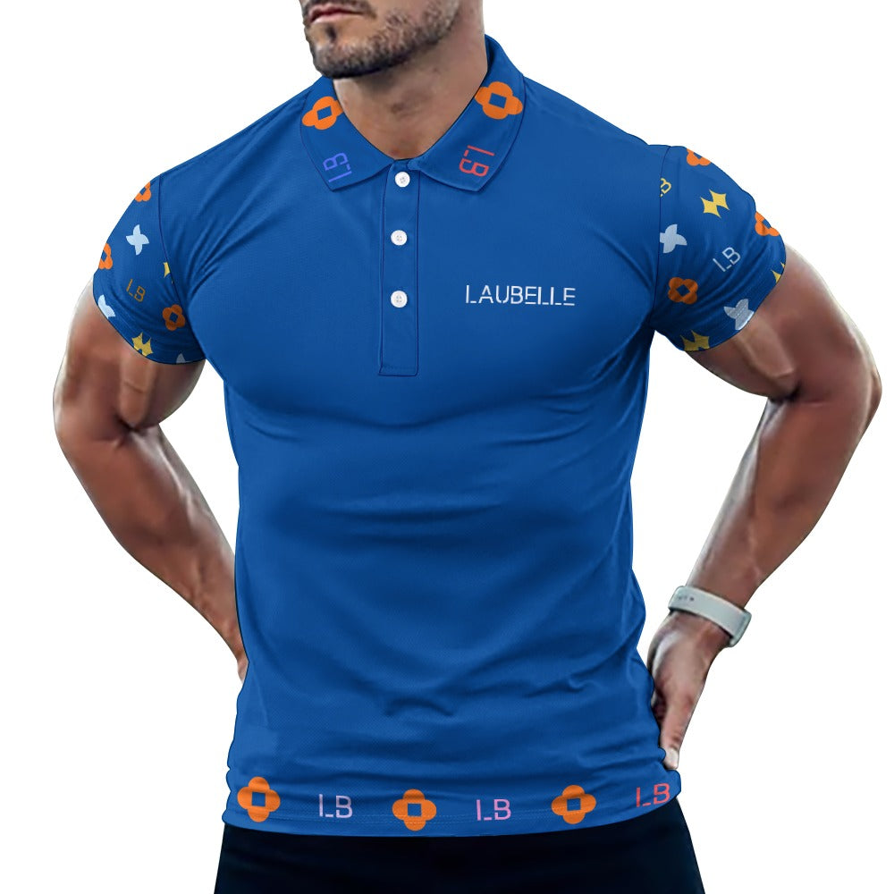 LauBelle - European Sode POLO Straight Shirt - skyy blue - LauBelle Brand