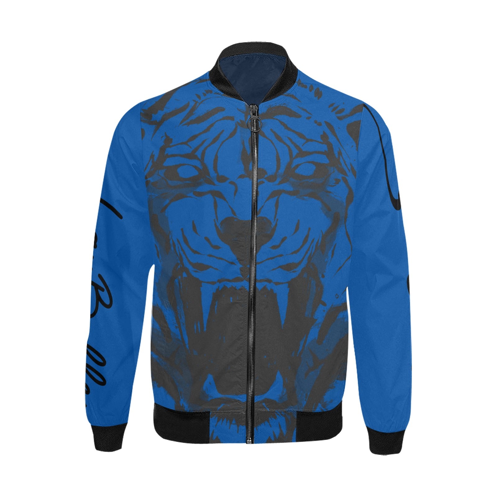 LauBelle Mens Heavyweight Zip-Up Bomber Jacket