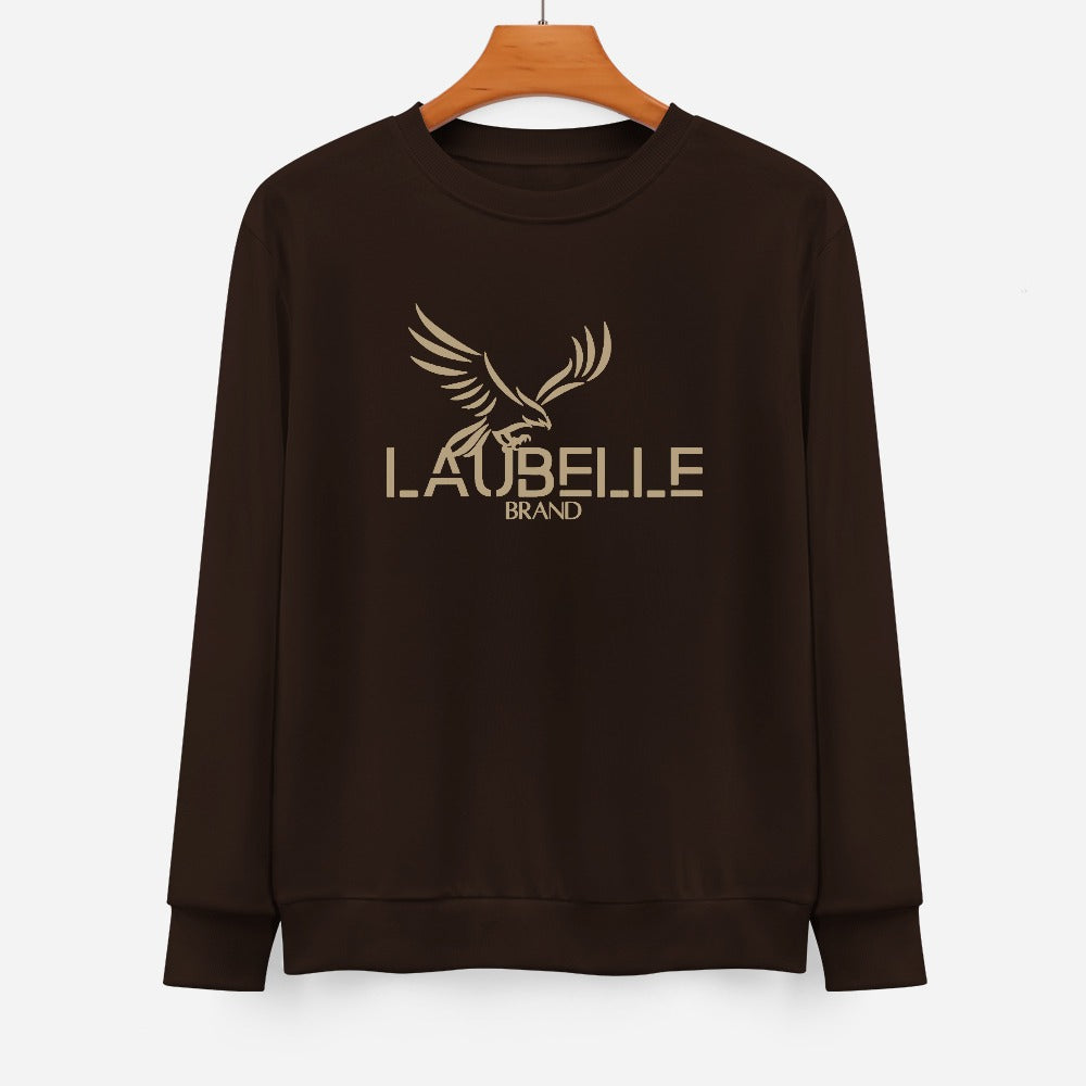 LauBelle Pure Cotton Front-Graphic Pullover Sweatshirt