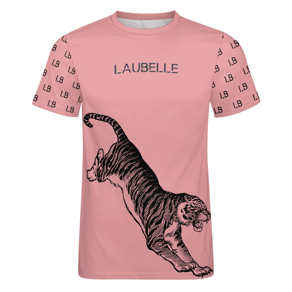 LauBelle - Men's Graphic Tiger Tee – Pure Cotton Graphic T-Shirt