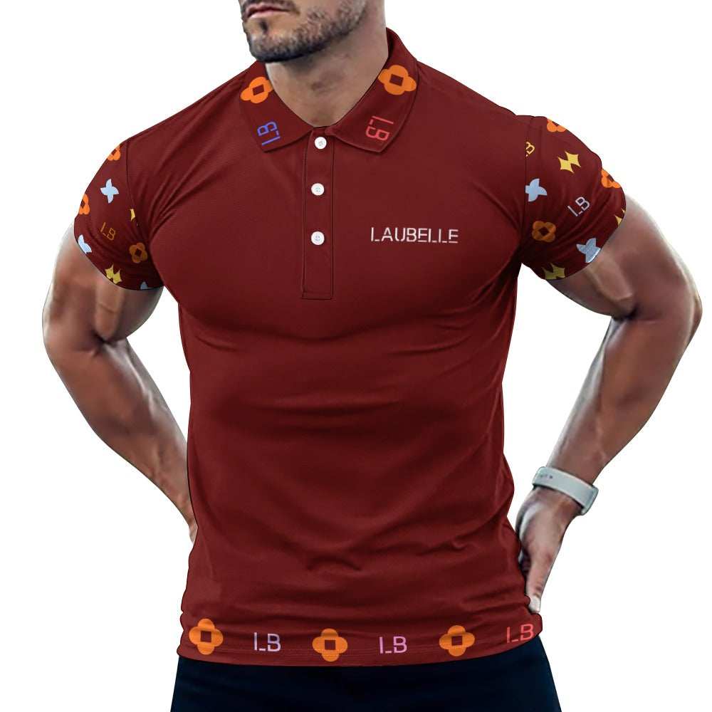 LauBelle - European Sode POLO Straight Shirt - Reddd - LauBelle Brand
