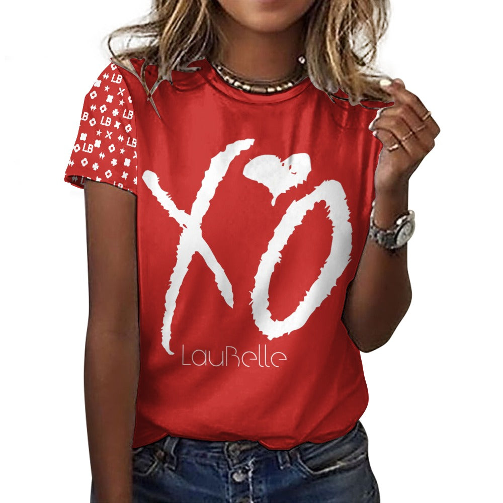 LauBelle - Women's 100% Cotton T-Shirt - Redd - LauBelle Brand