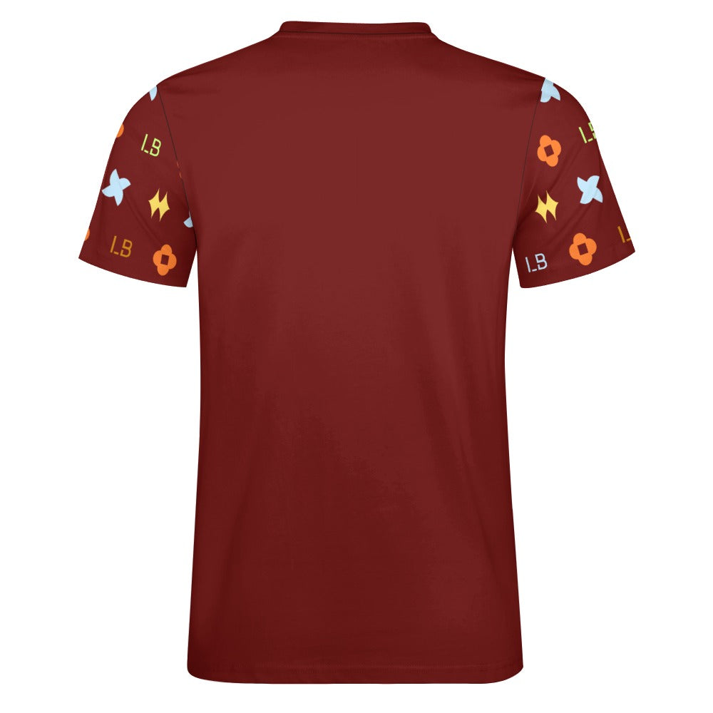 LauBelle - Men's Signature Script Tee – Pure Cotton Graphic T-Shirt