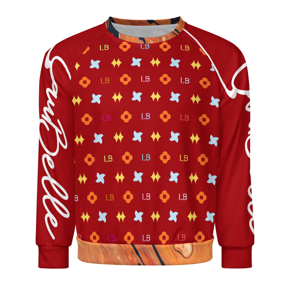 LauBelle Mens Classic Air-Layer Crewneck Sweatshirt