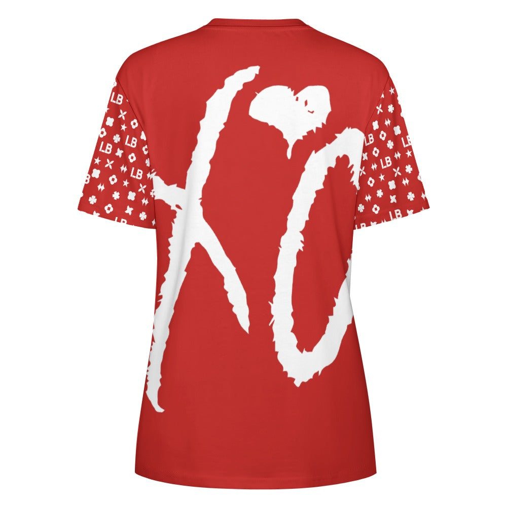 LauBelle - Women's 100% Cotton T-Shirt - Redd - LauBelle Brand