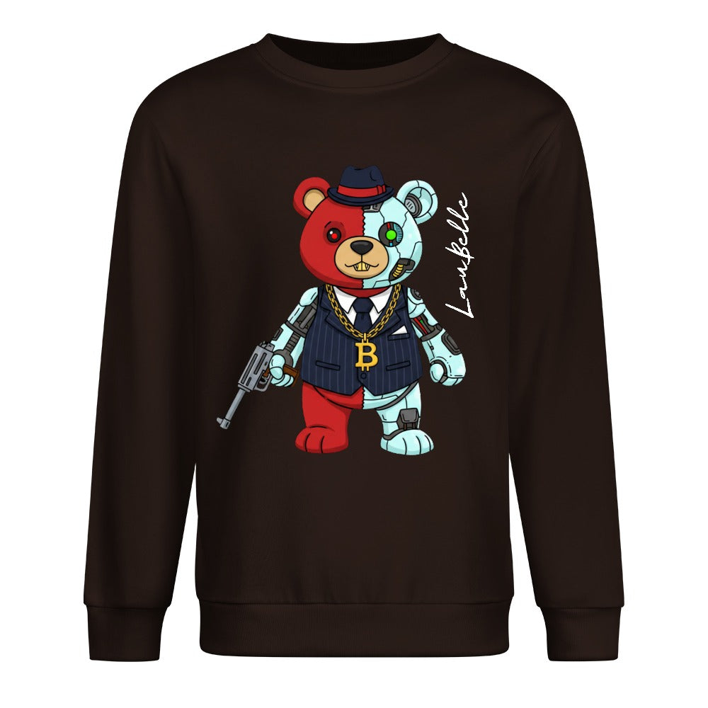 LauBelle Pure Cotton Front-Graphic Pullover Sweatshirt