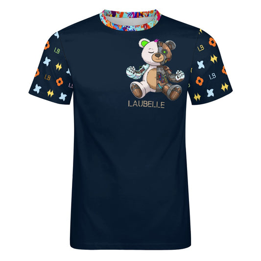 LauBelle - Men's Cotton T-shirt - Dark Blue - LauBelle Brand