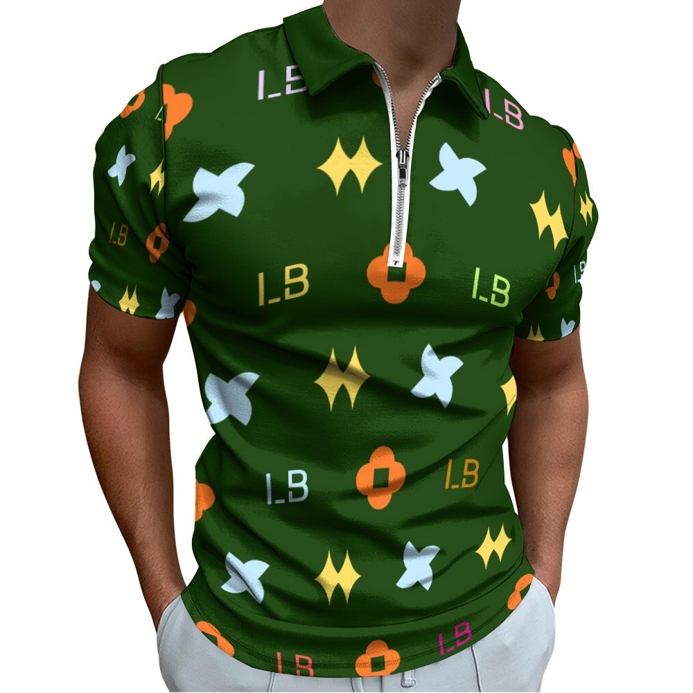 LauBelle - Short sleeve polo shirt - Dark Green - LauBelle Brand