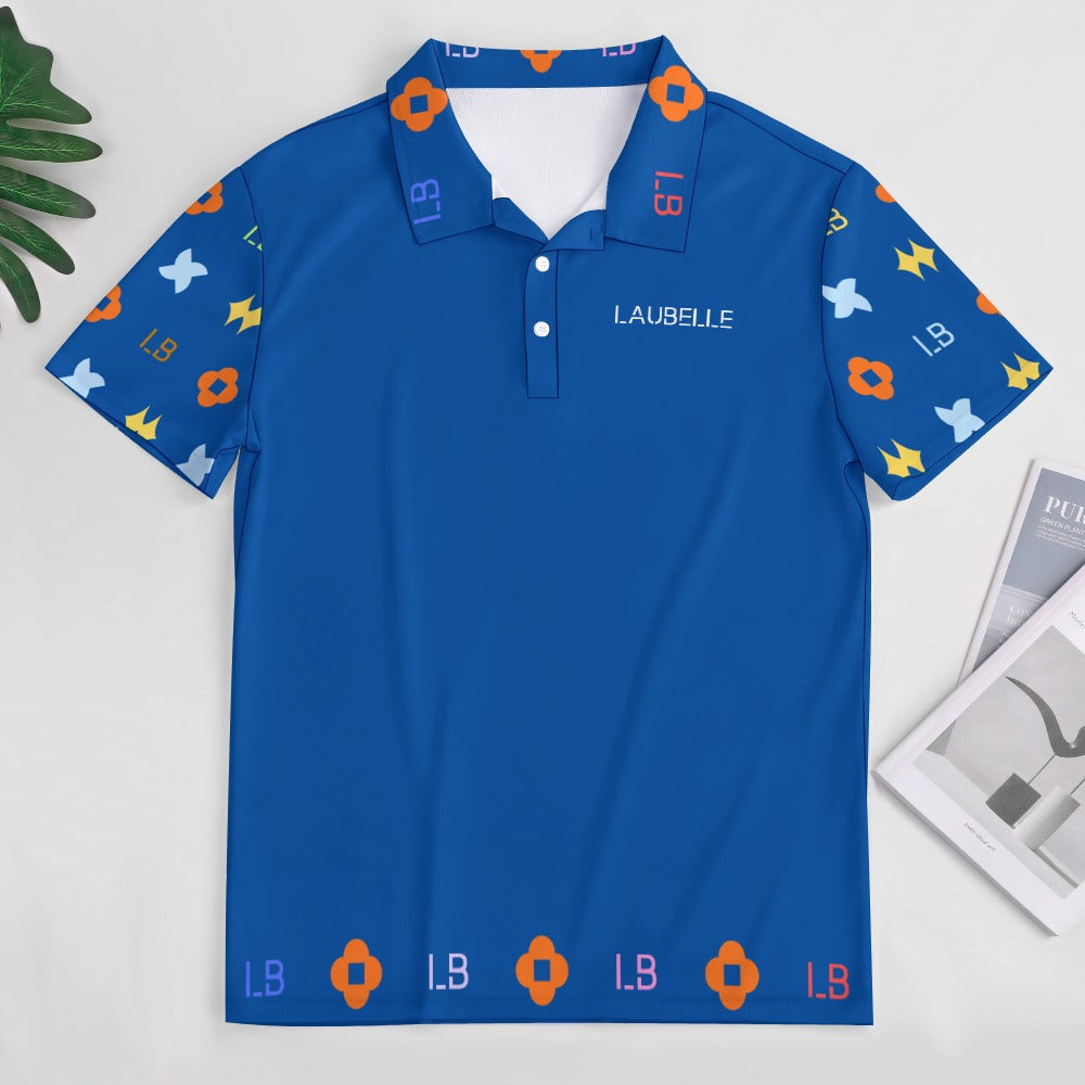 LauBelle - European Sode POLO Straight Shirt - skyy blue - LauBelle Brand