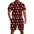 LauBelle - Men's one piece jumpsuit Short sleeved jumpsuit - Reddd - LauBelle Brand