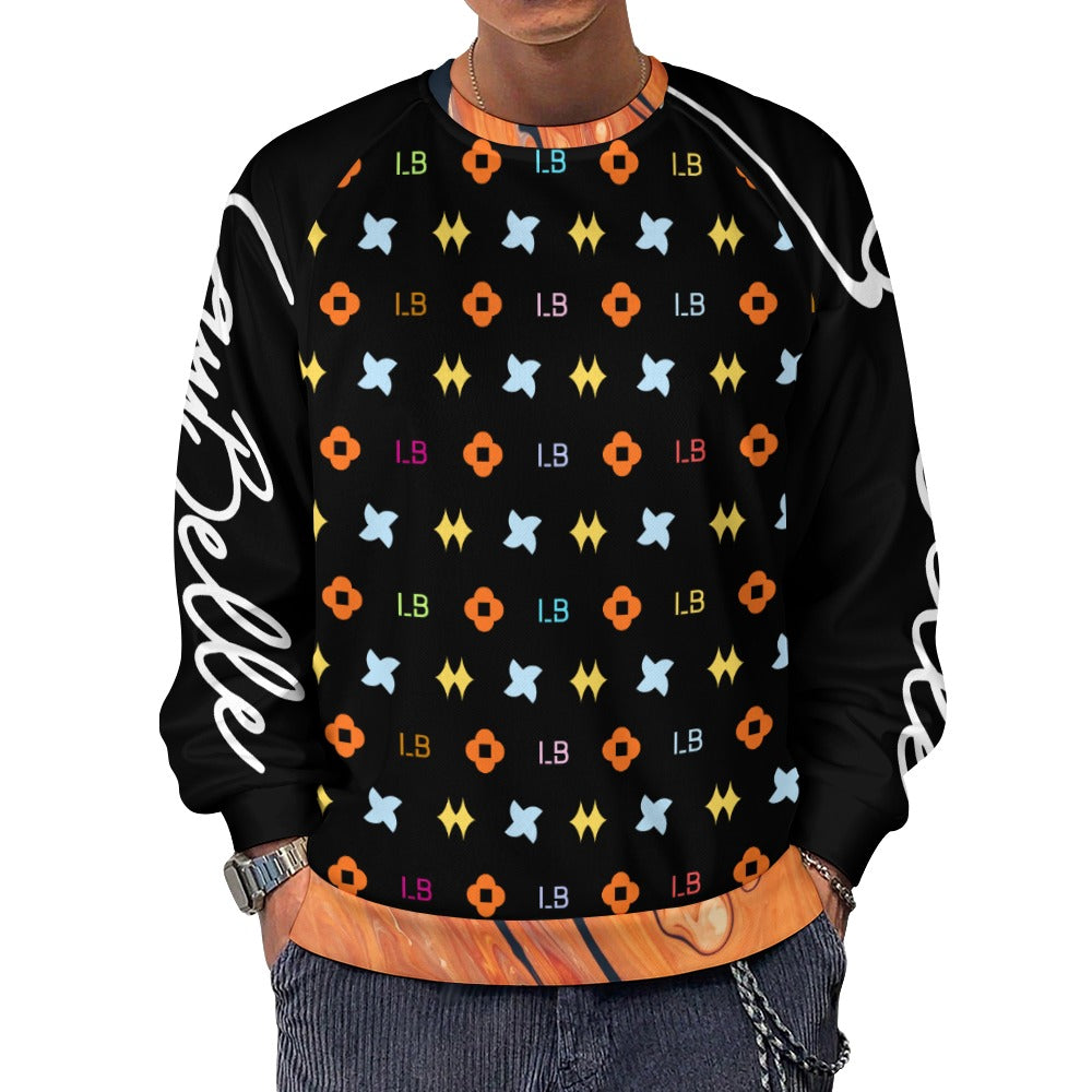 LauBelle Mens Classic Air-Layer Crewneck Sweatshirt