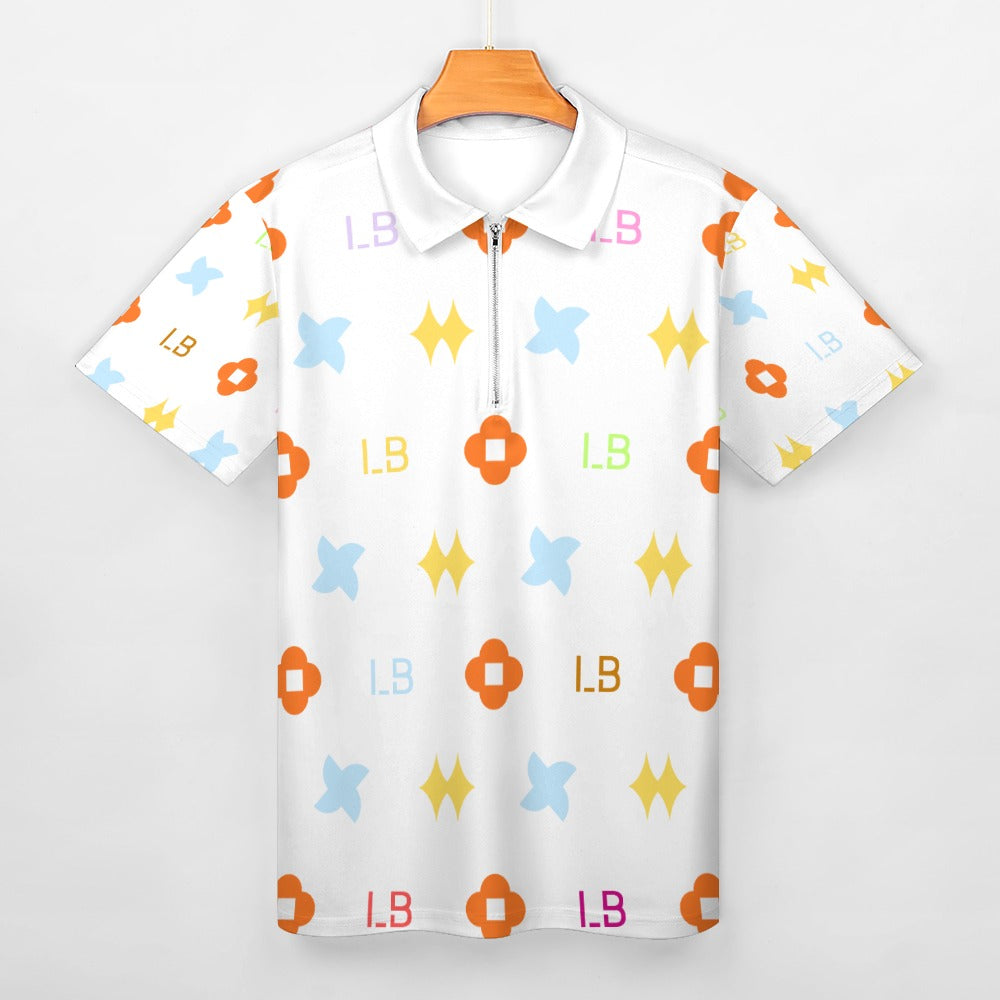 LauBelle - Short sleeve polo shirt - White - LauBelle Brand