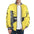 LauBelle Mens Sporty Striped-Trim Metal-Zip Bomber Jacket
