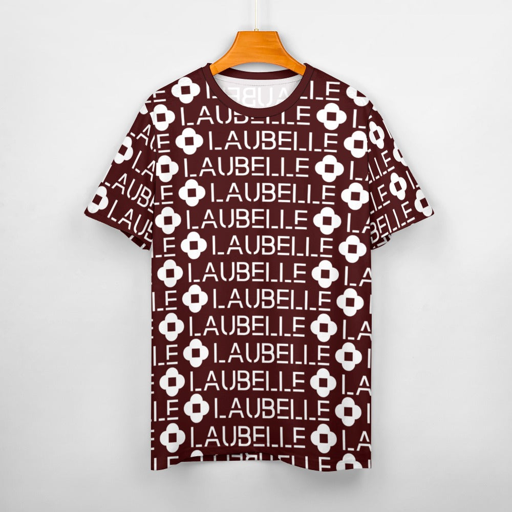 LauBelle - Women's 100% Cotton T-Shirt - Red and white - LauBelle Brand