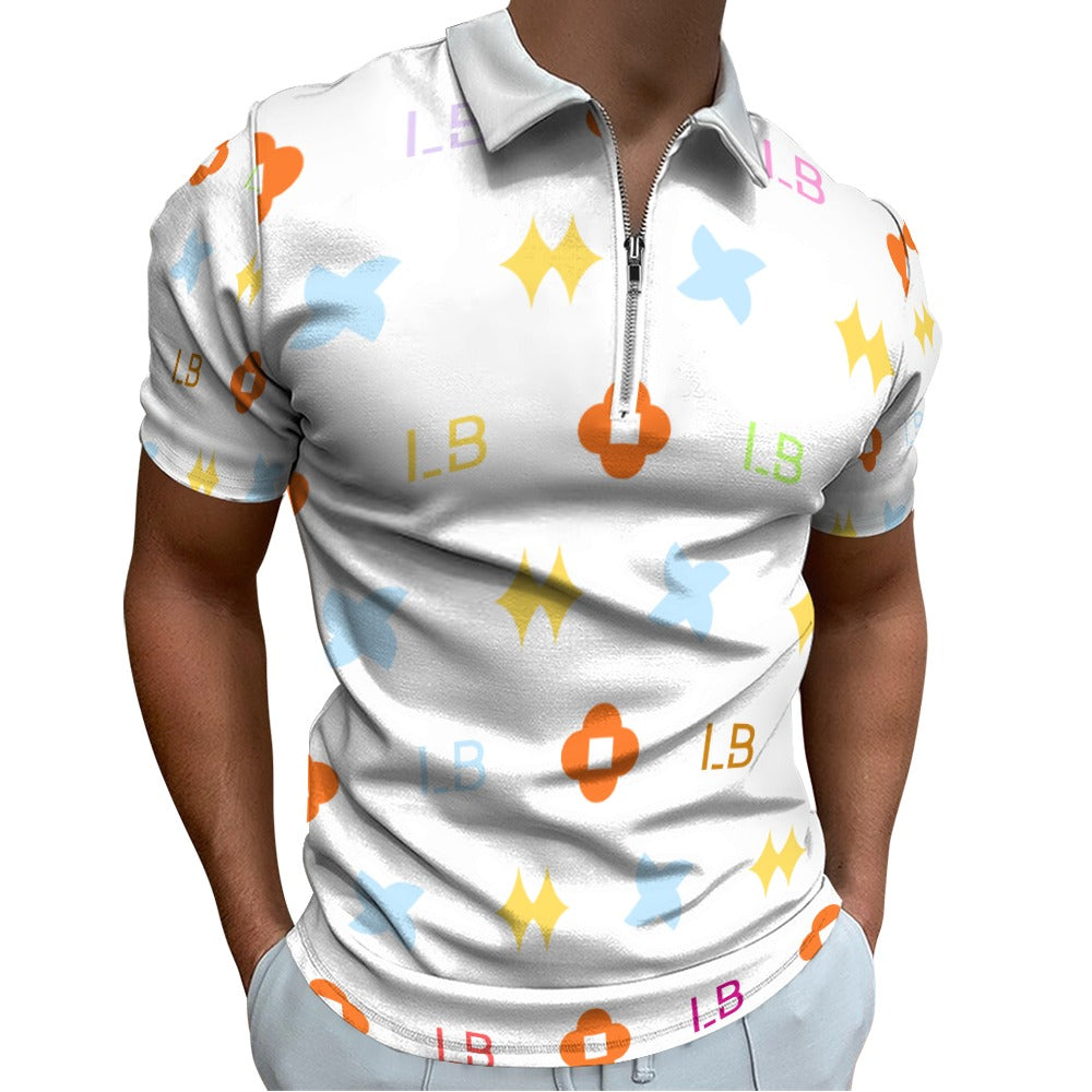 LauBelle - Short sleeve polo shirt - White - LauBelle Brand