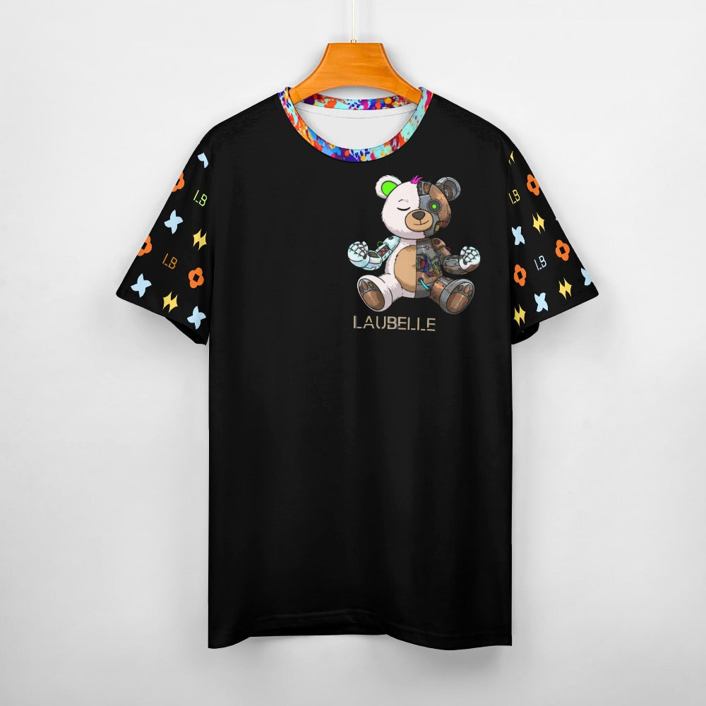 LauBelle - Men's Cotton T-shirt - Blacckk - LauBelle Brand