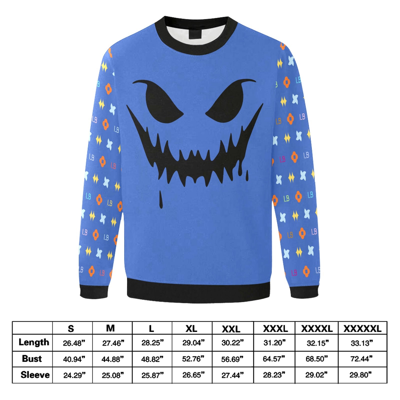LauBelle Mens Plush Fuzzy Fleece Thermal Sweatshirt