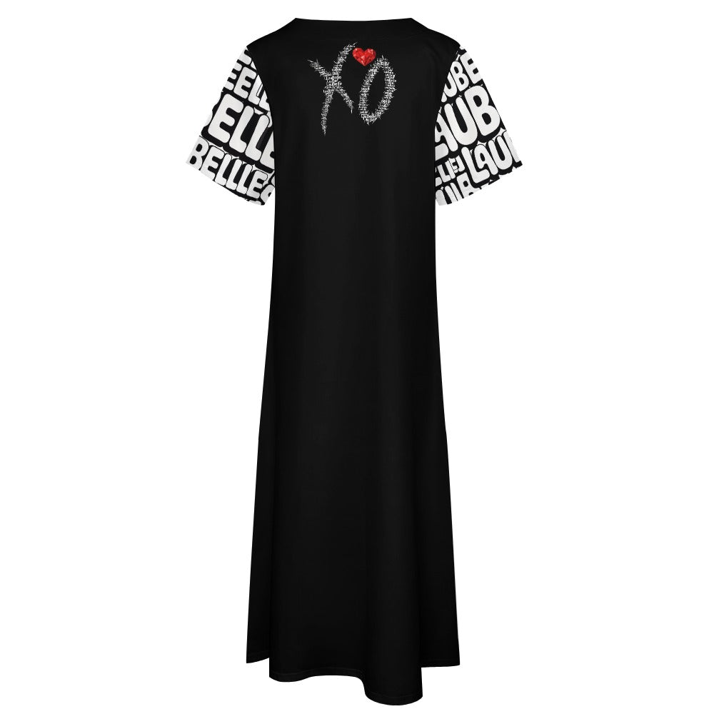LauBelle - 7-point sleeve dress - Black - LauBelle Brand