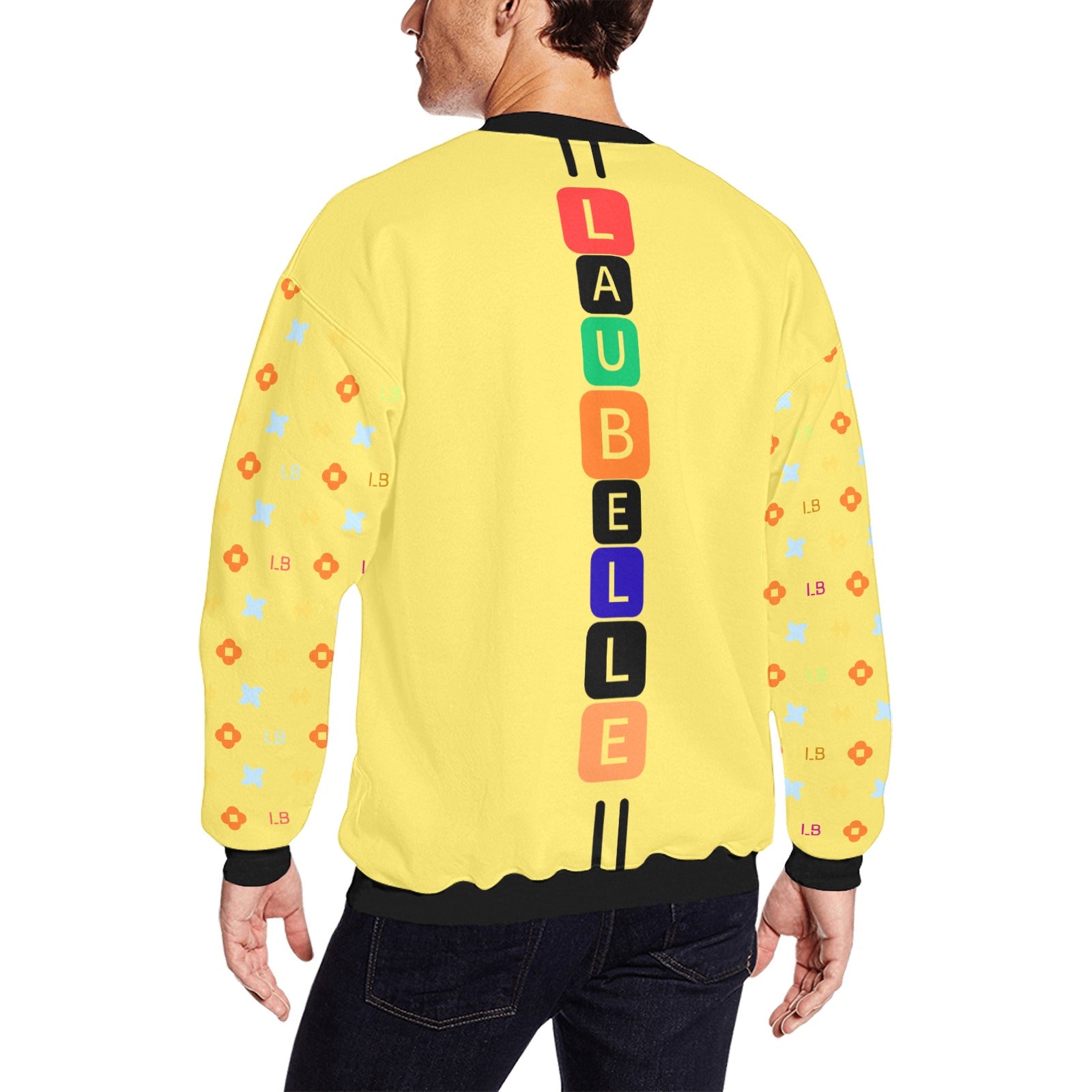 LauBelle Mens Plush Fuzzy Fleece Thermal Sweatshirt